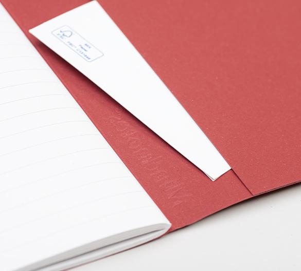 MN41-cherry Sewn Mindnotes® in an Organic Spirit paper cover- cherry