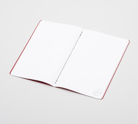 MN41-cherry Sewn Mindnotes® in an Organic Spirit paper cover- cherry